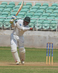 Opener John Campbell … missed out on his second half-century of the game with 49. (file photo)  