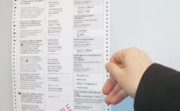 A sample of the ballot paper