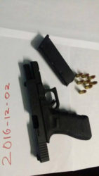 The recovered gun (Guyana Police Force photo)