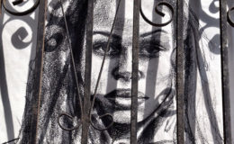 “Woman behind bars”, from a series of anti-catcalling, pro-respect posters. Photo by flickr user Wendy, CC BY-NC 2.0.
