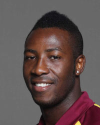 COLOMBO, SRI LANKA - FEBRUARY 10:  Andre Russell of the West Indies poses during a portrait session ahead of the 2011 ICC World Cup at the Taj Simudra Hotel  on February 10, 2011 in Colombo, Sri Lanka.  (Photo by Michael Steele/Getty Images) *** Local Caption *** Andre Russell