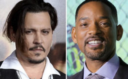A combination photo showing actors Johnny Depp (L) posing during premiere of ‘’The Danish Girl’’ in Los Angeles, California, November 21, 2015 and Will Smith attending the premiere of the film ‘’Suicide Squad’’ in New York, August 1, 2016. REUTERS/Kevork Djansezian, Andrew Kelly/File Photos
