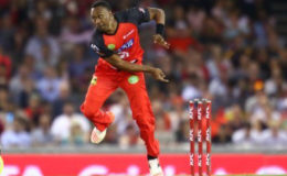 Dwayne Bravo scored 24 and grabbed two wickets for Melbourne Renegades in the Big Bash League. 