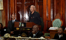 The President addressing the National Assembly