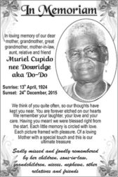 Muriel Cupido nee Dowridge aka Do-Do