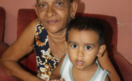  Bibi Mohamed with her grandson

