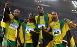 Sprint superstar Usain Bolt … stripped of Beijng relay gold. 