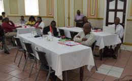 Stakeholders at the Guyana Global Fund HIV-Country dialogue (GINA photo)
