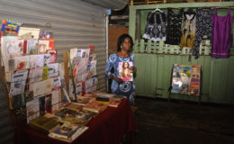  Desiree McKenzie at her Bourda Market book stall