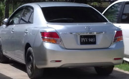 The car that was allegedly trailing Danian Jagdeo