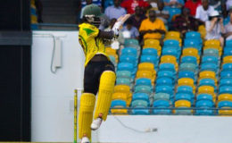 Chadwick Walton pulls en route to his half-century against Barbados Pride on Thursday. (Photo courtesy WICB Media) 