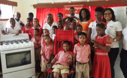 The Digicel team at the New Amsterdam Special Needs School
