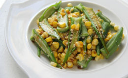Steamed Okra & Corn Salad with Soy-Lime Dressing Photo by Cynthia Nelson
