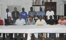 The new Demerara Cricket Club executive following Monday’s Annual General Meeting.
