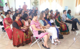 A section of the audience that attended the Sari Draping demonstration yesterday afternoon. (Photo by Keno George)
