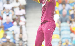 FRUSTRATION: Captain Carlos Brathwaite will be looking for an improved performance from West Indies 