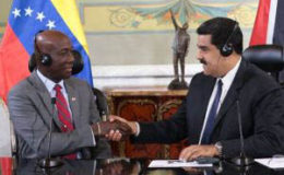 Prime Minister Keith Rowley and President Nicolas Maduro