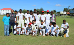 Lower Corentyne Secondary after their win over West Demerara secondary yesterday. 