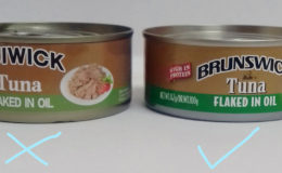 The tuna on the left which was rejected (GA-FDD photo)