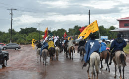 The Vaqueros procession which marks the start of the Rupununi Ranchers Easter Rodeo (Ministry of the Presidency photo)