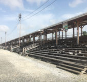 The empty stands at D’Urban Park. 