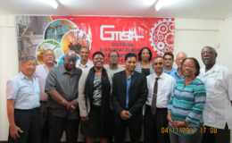 New GMSA President Shyam Nokta (centre) with members of the new board (GMSA photo)