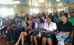 A section of the gathering at the commissioning ceremony