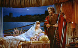 Anne Baxter and Charlton Heston in The Ten Commandments 