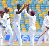 FLASHBACK! The West Indies team seen above celebrating their second test victory against Pakistan which levelled the series. (Photo courtesy of WICB media)
