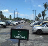 The now occupied GRA parking lot (Photo by Oliceia Tinnie)