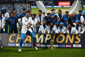 The India Cricket team.
