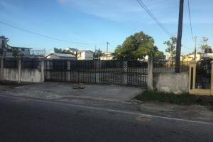 The empty lot opposite the Guyana Revenue Authority headquarters on Camp Street, where its employees used to park.