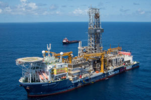 The Exxon Mobil drill rig Stena Carron which made the discovery (ExxonMobil photo)