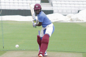 Experienced batsman and captain Stafanie Taylor bats in the nets during a training session. (Photo courtesy CWI Media) 