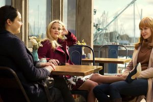 From left are Shailene Woodley, Reese Witherspoon and Nicole Kidman in HBO’s Big Little Lies