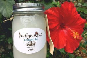 A jar of Indigenous Coconut Oil