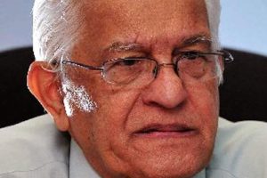 Former prime minister Basdeo Panday