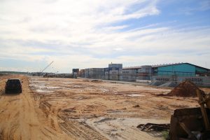 A view of ongoing works at the facility. (July 22, 2017, File photo)