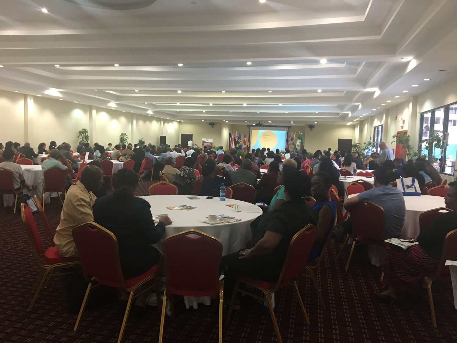 Some of the participants at the inaugural diaspora conference, which commenced yesterday at the Ramada Georgetown Princess Hotel, East Bank Demerara. 