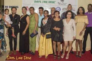 Producer, cast and writer on the red carpet
