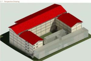 An impression of what the new Mazaruni prison will look like once completed.