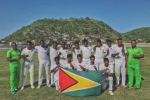 2017 Regional U-19 Champions, Guyana after defeating Jamaica to take the title in Conaree, St. Kitts
