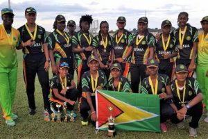 The victorious Guyana under – 19 female side