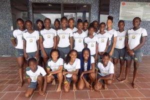 Members of the Barbados U17 team.