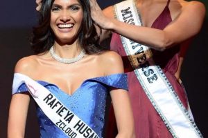 Miss Universe Guyana 2017: Rafieya Husain on Saturday night won the Miss Universe Guyana crown after triumphing over eleven other delegates in the local leg of the pageant which was held at York College in Queens, New York.  The 25-year-old was crowned by the reigning Miss Universe Iris Mittenaere.  Husain was the 2016 1st runner up in the local Miss Universe Guyana Pageant.  She was Guyana’s representative in the Miss World contest in 2014 when she placed in the 10 ten. (Photo taken from Rafieya Husain’s Facebook page)