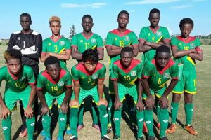The Guyana U15 starting XI versus St. Lucia
