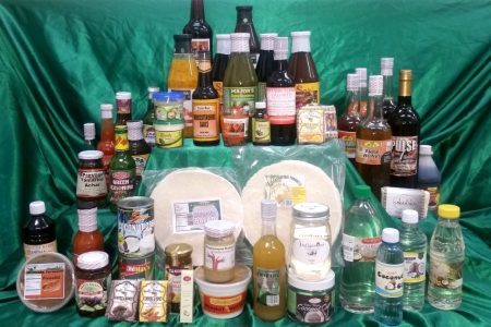 A Guyana Shop local products display