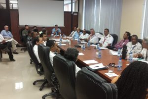 Airline operators at the meeting with the GCAA