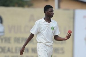 Left-arm spinner Ashmead Nedd … picked up a couple wickets in Guyana’s win. 