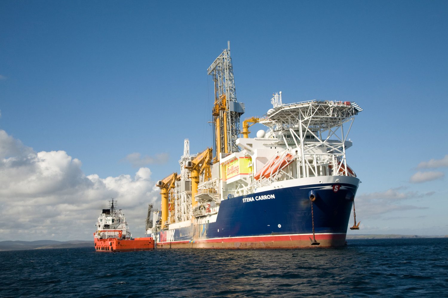 The Stena Carron oil drilling ship.